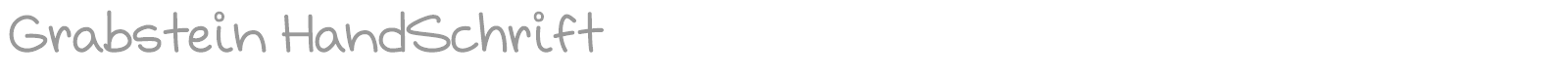 Grabstein HandSchrift font preview